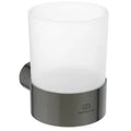 Ideal Standard Conca Porte-gobelet+verre conception ronde - Brushed Gun Metal