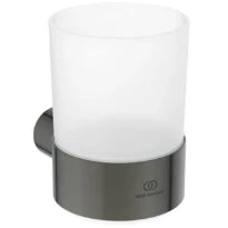 Ideal Standard Conca Porte-gobelet+verre conception ronde - Brushed Gun Metal