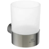 Ideal Standard Conca Porte-gobelet+verre conception ronde - RVS look | Look RVS