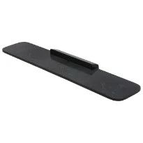 Geesa Shift tablette de salle de bains 60 cm avec effet marbre noir mat - Black