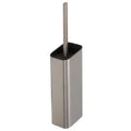 Geesa Shift porte-brosse wc (rabat et brosse noirs) - Brushed stainless steel