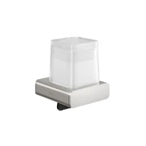 Geesa Shift distributeur de savon 200 ml avec verre mat - Brushed stainless steel
