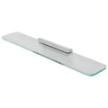 Geesa Shift tablette 600 mm avec verre transparent - chromé
