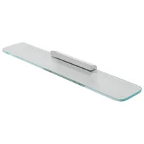 Geesa Shift tablette 600 mm avec verre transparent - chromé