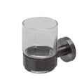 Geesa Nemox porte-verre avec verre - Brushed Metal