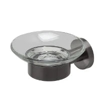 Geesa Nemox porte-savon avec verre - Brushed Metal