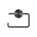 Geesa Opal porte-rouleau papier toilette sans rabat - Brushed Black Metal