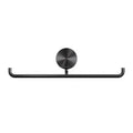 Geesa Opal porte-rouleau papier toilette double - Brushed Black Metal