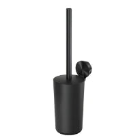 Geesa Opal brosse wc avec support - Brushed Metal Black