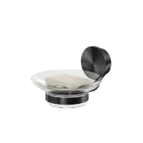 Geesa Opal porte-savon - Brushed Black Metal