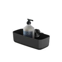 Geesa Opal panier de douche 26 cm - Brushed Black Metal