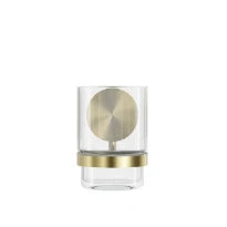 Geesa Opal porte-verre avec verre - Brushed Gold