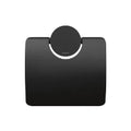 Geesa Opal porte-rouleau avec couvercle - Black