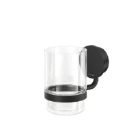 Geesa Opal porte-verre avec verre - Black