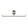 Geesa Opal porte-rouleau papier toilette double avec rabat - Brushed Stainless Steel