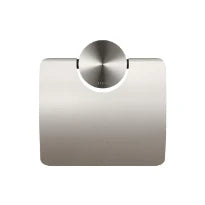 Geesa Opal porte-rouleau avec couvercle - inox brossé