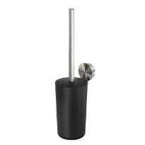 Geesa Opal brosse wc avec support - Brushed Stainless Steel