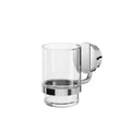Geesa Opal porte-verre avec verre - chromé
