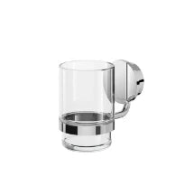 Geesa Opal porte-verre avec verre - chromé