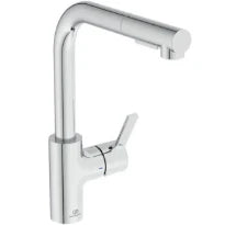 Ideal Standard Gusto mitigeur cuisine bec tube L et douchette extract - chromé