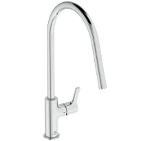 Ideal Standard Gusto mitigeur evier monotrou bec tube C rond - Chromé