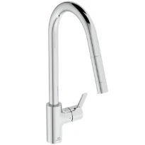 Ideal Standard Gusto mitigeur evier monotrou bec tube C douchette extract 1 f - Chromé