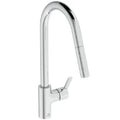 Ideal Standard Gusto mitigeur evier monotrou bec tube C douchette extract 2 f - Chromé