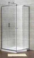 Procasa Free Basic entrée d'angle 800 x 1900 mm transparent - chromé
