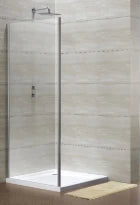 Procasa Free Basic paroi latérale 900 x 1900 mm transparent - chromé