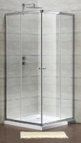 Procasa Free Basic entrée d'angle 900 x 1900 mmtransparent - chromé