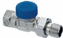 Heimeier robinet de radiateur 4/4 droit nickelé-pour thermostat