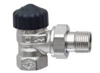 Heimeier robinet de radiateur 3/4 bronze équerre nickelé-pour thermostat