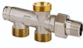 Heimeier distributeur 1/2 système bitube bronze nickelé - fermable