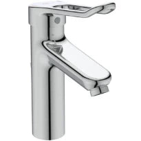 Ideal Standard CeraPlus 2 mitigeur lavabo Grande avec vidage avec antivol brise-jet laminaire et poignée ouverte de 140 mm - chromé