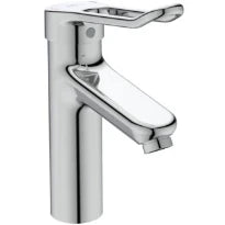 Ideal Standard Ceraplus 2 Mitigeur lavabo Grande sans vidage avec brise-jet laminaire anti-vandalisme et poignée ouverte de 140 mm  - chromé