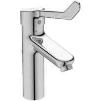 Ideal Standard Ceraplus 2 Mitigeur lavabo Grande avec vidage avec brise-jet laminaire anti-vandalisme et poignée médicale 160 mm.  - chromé