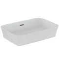 Ideal Standard Ipalyss lavabo à poser 550 x 380 mm - blanc - sans trou de robinet - avec trop-plein