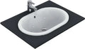 Ideal Standard Connect lavabo encastré ovale 620 x 410 mm - blanc - sans trou de robinet - avec trop-plein