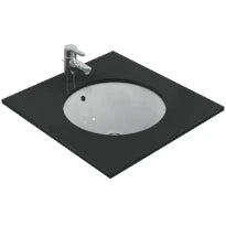 Ideal Standard Connect lavabo sous plan rond 480 mm - blanc - sans trou de robinet - avec trop-plein