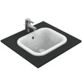 Ideal Standard Connect lavabo encastré rectangulaire 420 x 350 mm - blanc - sans trou de robinet - avec trop-plein