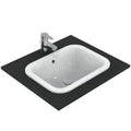 Ideal Standard Connect lavabo encastré rectangulaire 500 x 380  mm - blanc - sans trou de robinet - avec trop-plein