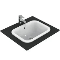 Ideal Standard Connect lavabo encastré rectangulaire 500 x 380  mm - blanc - sans trou de robinet - avec trop-plein