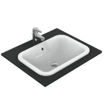Ideal Standard Connect lavabo encastré rectangulaire 580 x 410 mm - blanc - sans trou de robinet - avec trop-plein