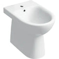Geberit Selnova floor-standing bidet, back-to-wall, semi-shrouded: T=53cm, Trop-plein=Visible, Blanc