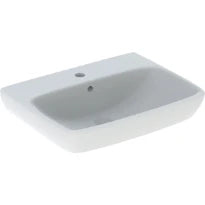 Geberit Selnova Square lavabo 550 x 440 mm - blanc - avec trou de robinet - avec trop-plein