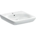 Geberit Selnova Comfort lavabo 650 x 550 mm - blanc - avec trou de robinet - avec trop-plein
