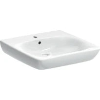 Geberit Selnova Comfort lavabo 650 x 550 mm - blanc - avec trou de robinet - avec trop-plein