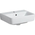 Geberit Selnova Compact lave-mains 450 x 340 x 170 mm - blanc - avec trou de robinet - avec trop-plein