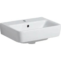 Geberit Selnova Compact lave-mains 450 x 340 x 170 mm - blanc - avec trou de robinet - avec trop-plein