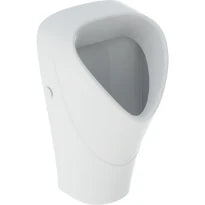 Geberit Selnova urinal, trigonal, inlet from the rear, outlet to the rear or downwards